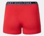 Tommy Hilfiger Men's Cotton Stretch Trunks 3-Pack - Sea Blue/Red/Navy