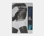 Calvin Klein Men's Intense Power Cotton Stretch Trunks 3-Pack - Peony/Black/Blue Atoll