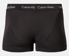 Calvin Klein Men's Cotton Stretch Low Rise Trunks 3-Pack - Rumba/White/Safari