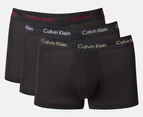 Calvin Klein Men's Cotton Stretch Low Rise Trunks 3-Pack - Rumba/White/Safari