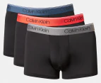 Calvin Klein Men's Microfibre Stretch Low Rise Trunks 3-Pack - Spellbound/Cherry Kiss/Eiffel Tower