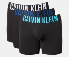 Calvin Klein Men's Intense Power Cotton Stretch Boxer Briefs 3-Pack - Navy/Peony White/Blue