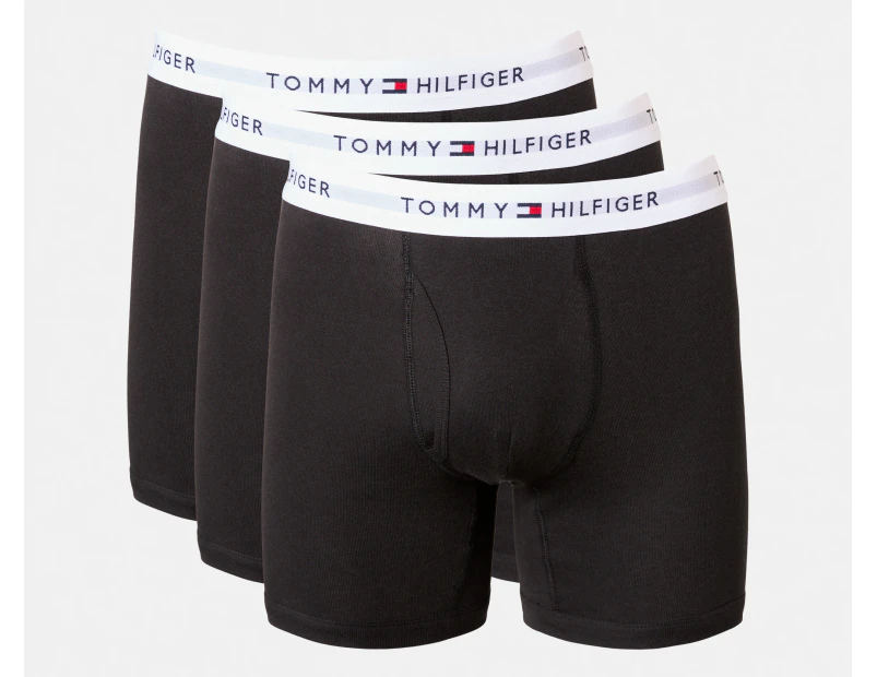 Tommy Hilfiger Men's Cotton Classics Boxer Briefs 3-Pack - Black