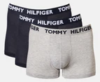 Tommy Hilfiger Men's Statement Flex Trunks 3-Pack - Navy/Grey