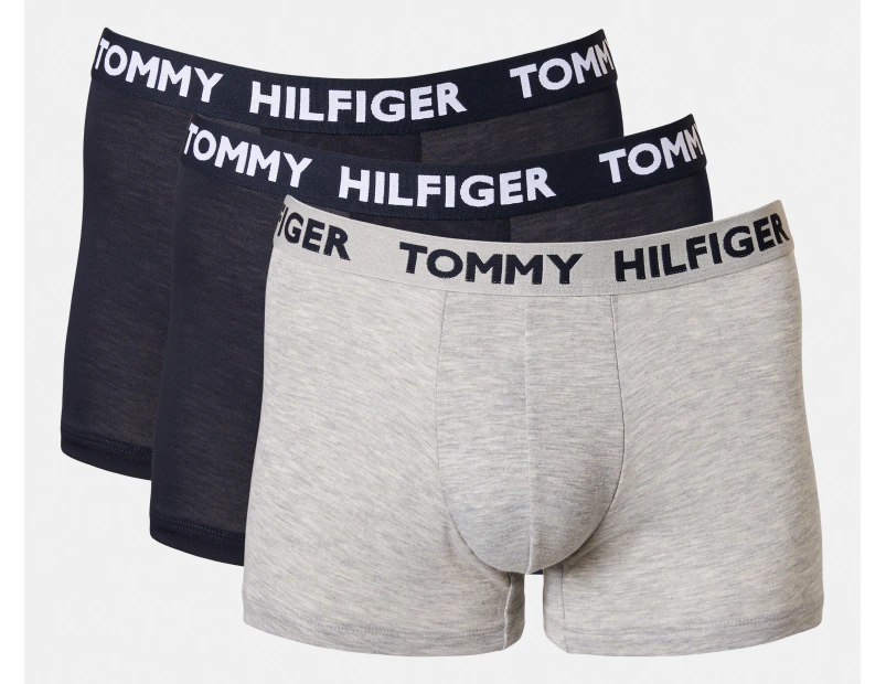 Tommy Hilfiger Men's Statement Flex Trunks 3-Pack - Navy/Grey