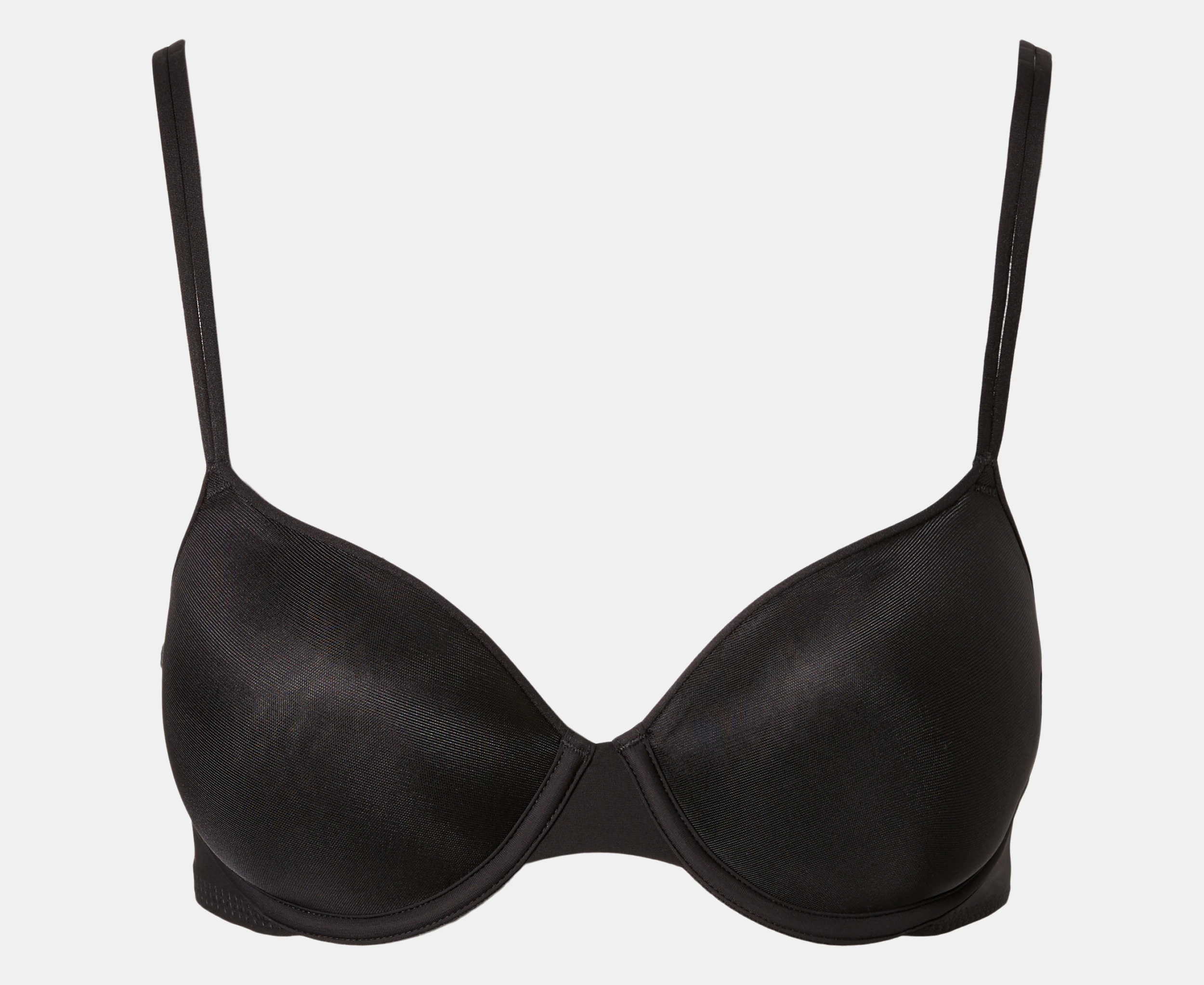 Calvin Klein Women's Sheer Marquisette Lightly Lined Demi Bra - Black