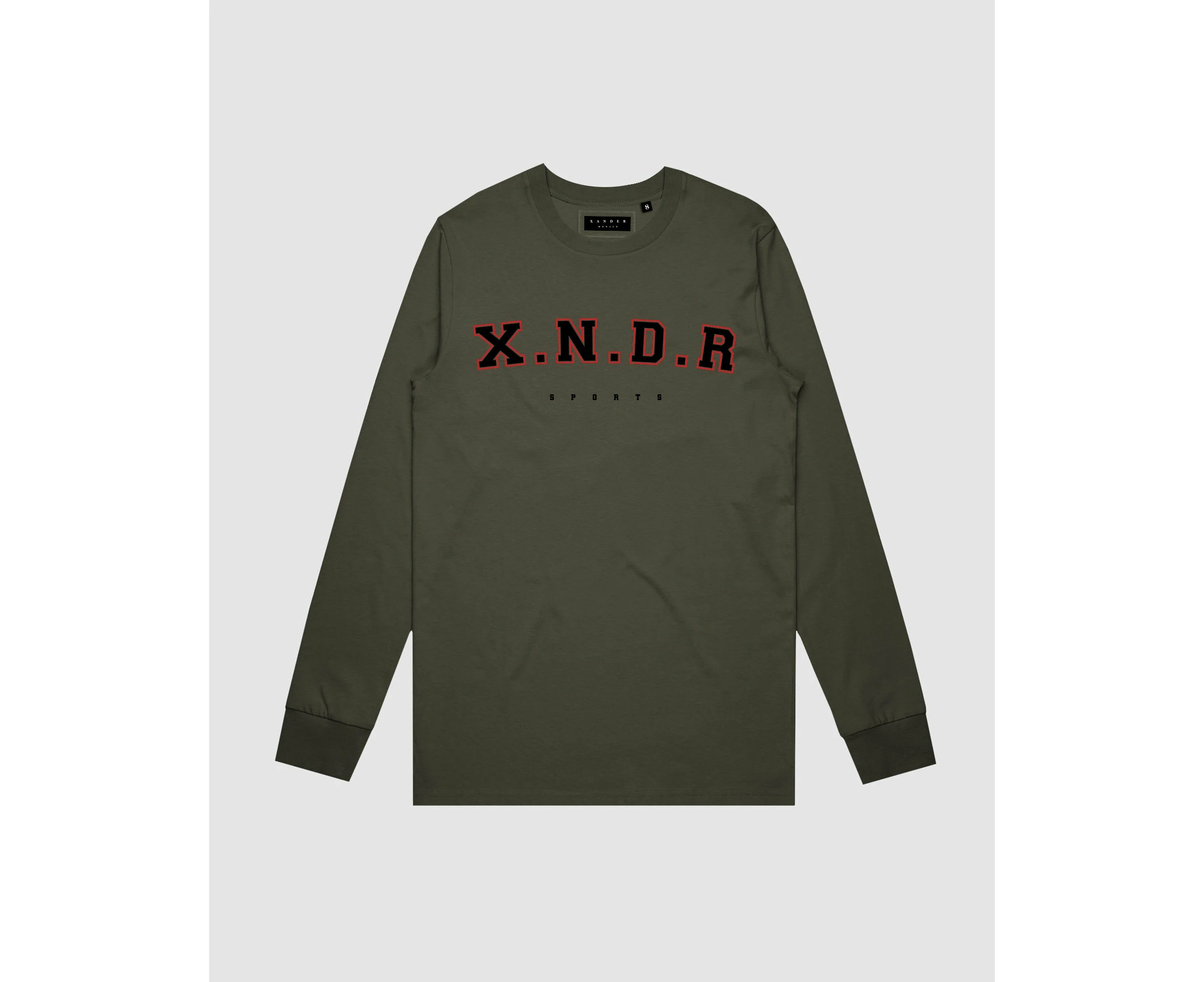 Xander Youth Heritage Fashion Varsity Long Sleeve - Youth - Olive