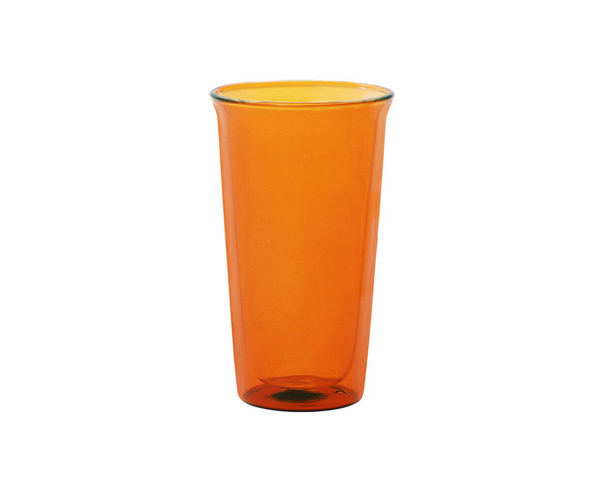 Kinto CAST Amber Double Wall Beer Glass 340ml