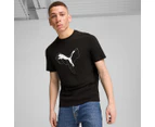 Puma Men's Essentials+ Logo Lab Cat Tee / T-Shirt / Tshirt - Black