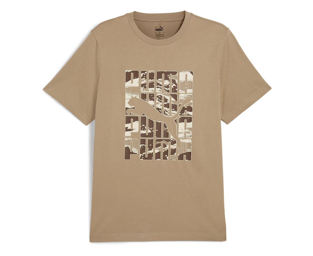 Puma Men's Graphics Camo Tee / T-Shirt / Tshirt - Oak Branch