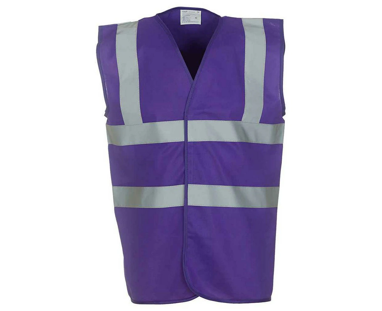 Yoko Mens Band & Brace Hi-Vis Vest (Purple) - PC6675