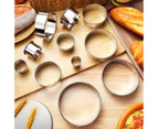 12 Pcs Baking Rings Muffin Rings Crumpet Rings Tart Rings Pastry Rings Stainless Steel Baking Molds