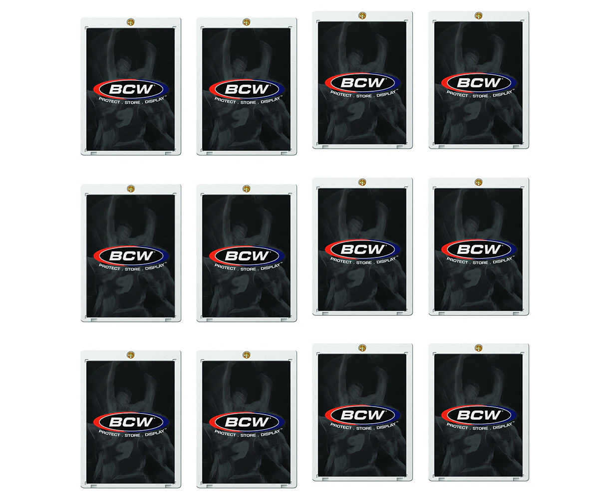 20x BCW Trading Card Holder Display Protector Recessed Standard 1-Screw 20Pt CLR