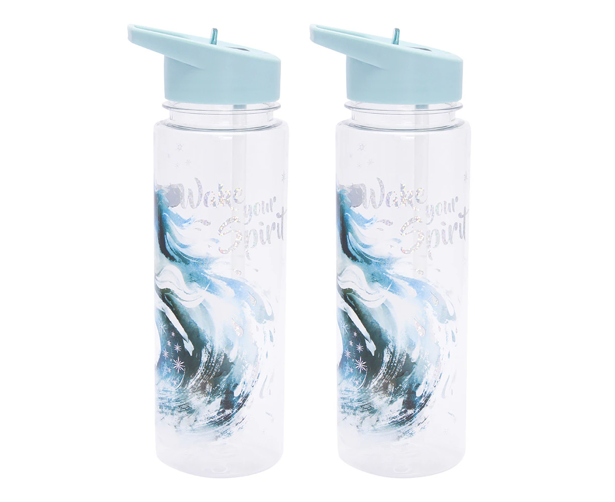 2x Paladone 650ml Frozen 2 Water Bottle Kids/Children Drinking Travel Tumbler