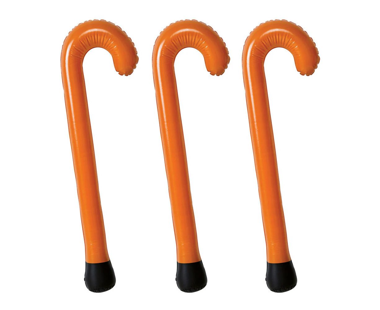 3PK 100 Days Of Prep Costume Accessory Unisex Kids Inflatable Walking Cane/Stick