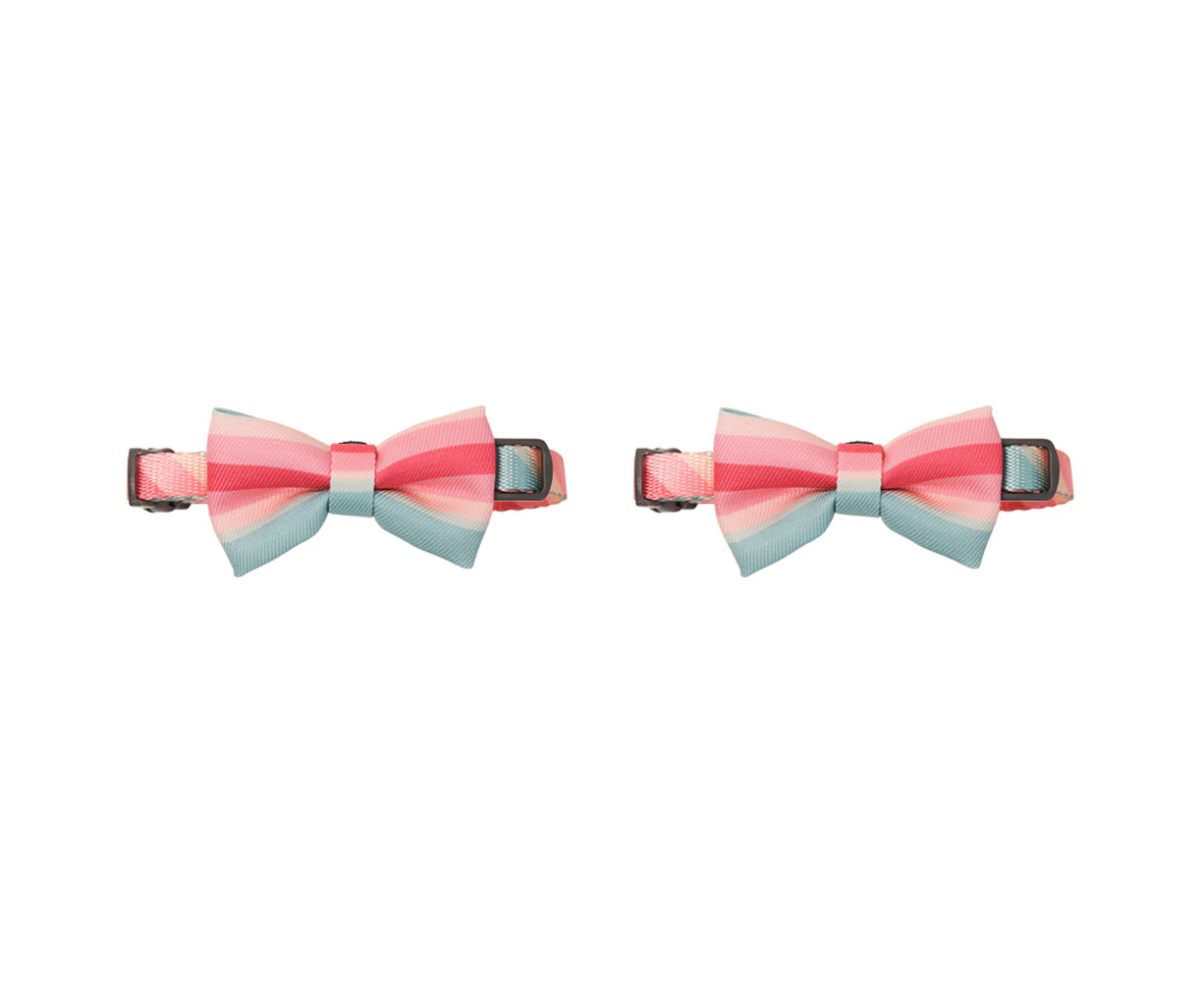 2x Pidan Adjustable 12cm Bow Tie Neck Collar Pet Cat/Kitten Necktie Accessory A3