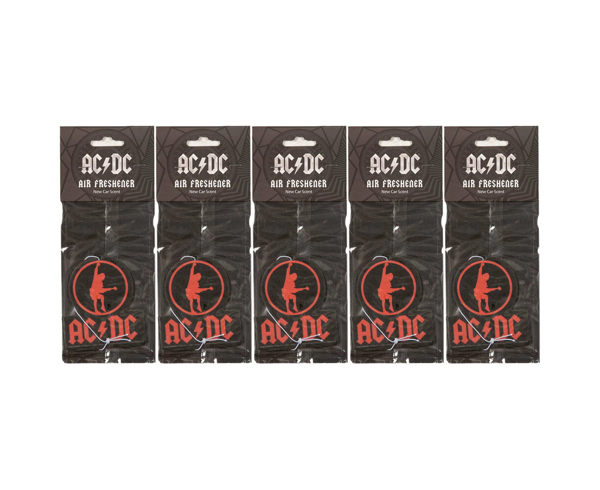 5x The Stubby Club ACDC Themed Crisp Scented Hanging Home/Car Air Freshener