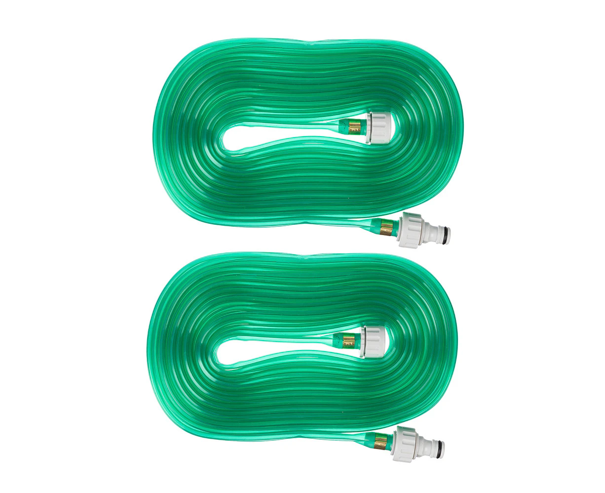 2x Hills Soaker Sprinker Perforated Plant Watering Hose UV Protected 12mm x 10m