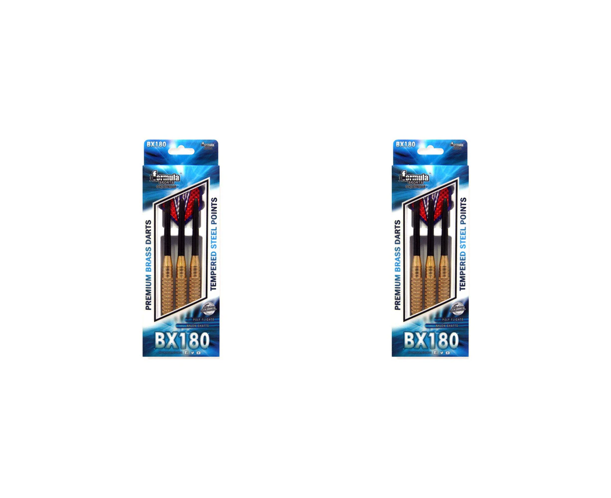 24pc Formula Sports BX180 Premium 20g Brass Barrel Darts Tempered Steel Tip