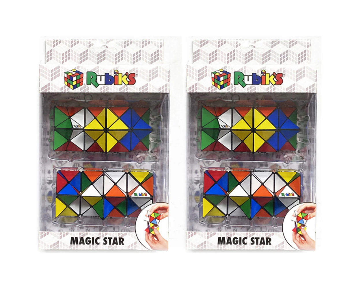 2x 2PK Rubiks Magic Star Version 2 Kids/Child Educational Fidget Puzzle Toy 5y+