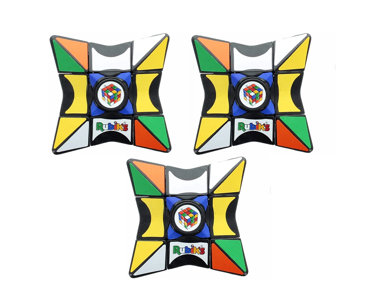 3x Rubiks Magic Star Spinner Fidget Kids Educational Problem Solving Toy 5y+