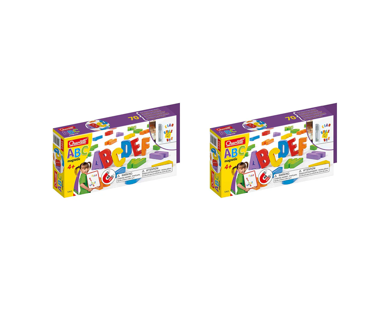 2x 48pc Quercetti Quercetti Magnetic Alphabets Letters Kids Educational Toy 4y+