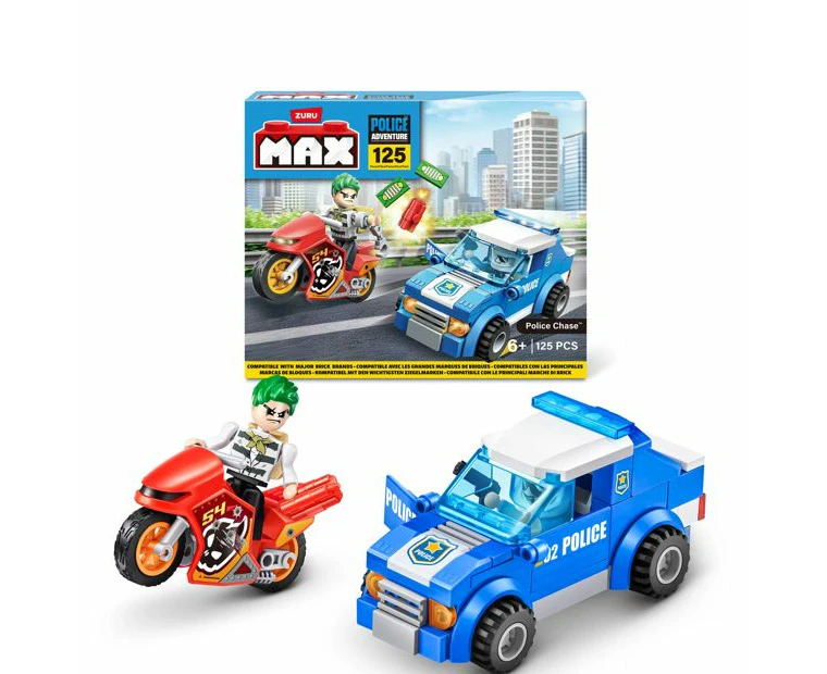 MAX Adventure Police Chase Playset (125 pieces)