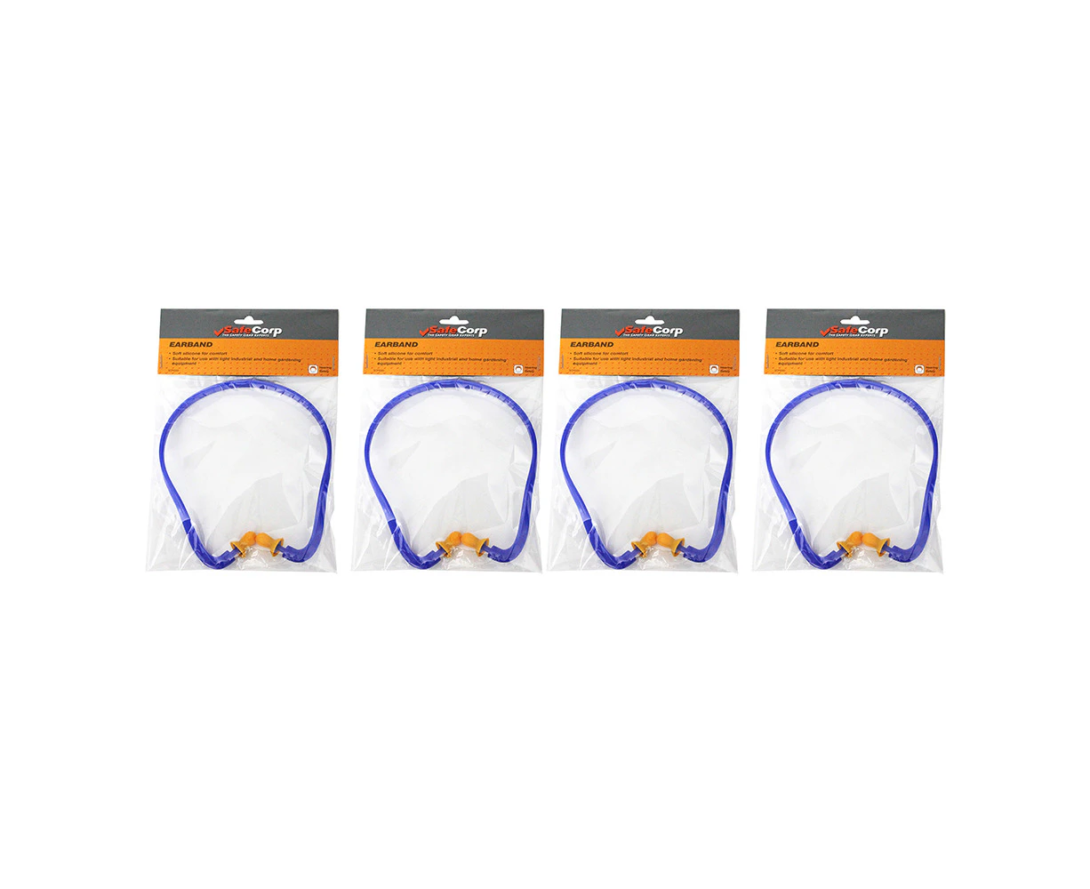 4x Safecorp Earmuffs With Earband Soft Silicone Safety Hearing Ear Protection