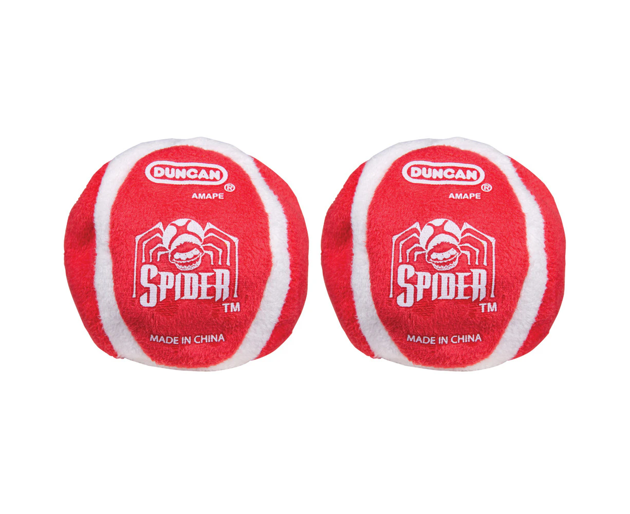 2x Duncan Footbag Spider 6 Panel Sand Filled Assorted Kids/Children Toy 6y+