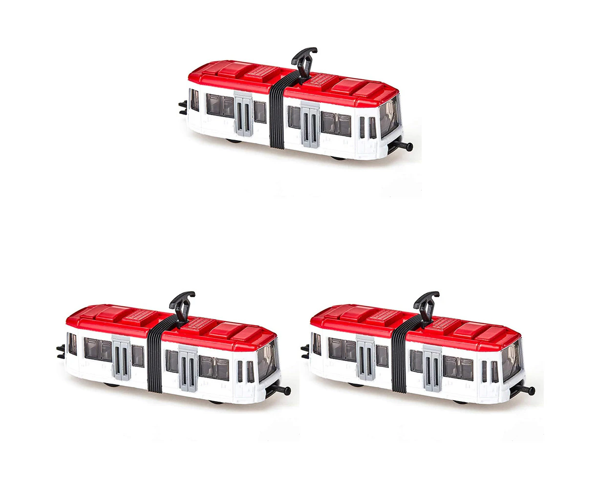 3x Siku Diecast Tram Urban Rail Transit Kids/Children Play Transport Toy 3y+