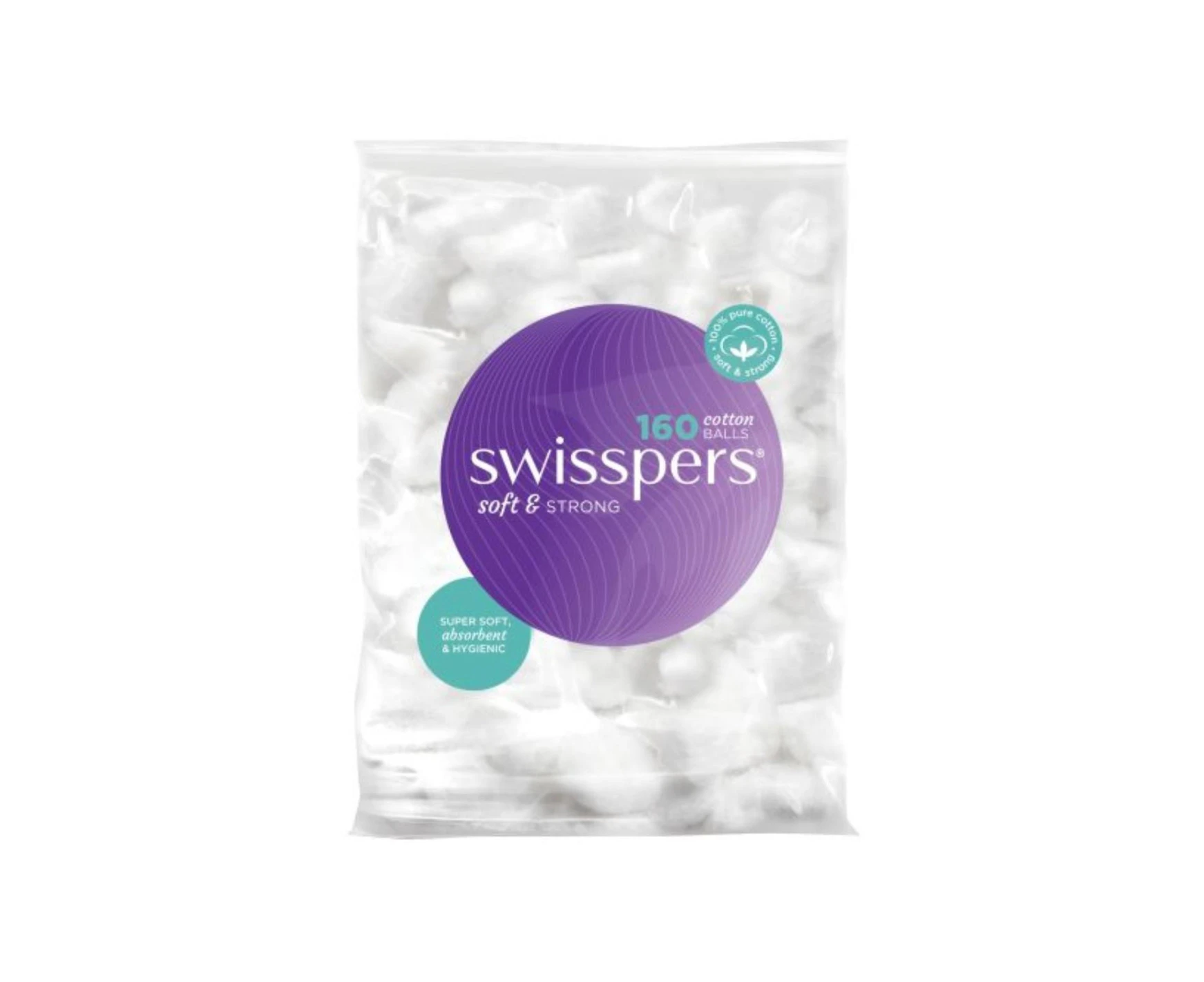 Swisspers Cotton Balls 160 Pack x 12