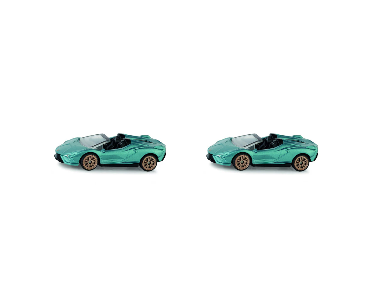 2x Siku Lamborghini Sian Roadster Car 80mm Diecast Vehicle Toy Kids/Children 3y+