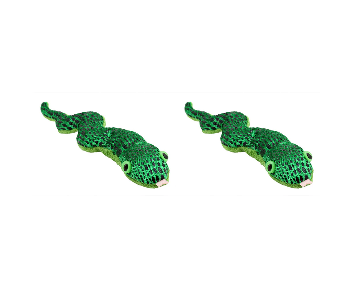 2x The Puppet Company Snake Finger Puppets 13cm Play Toy Green Kids/Child 12m+