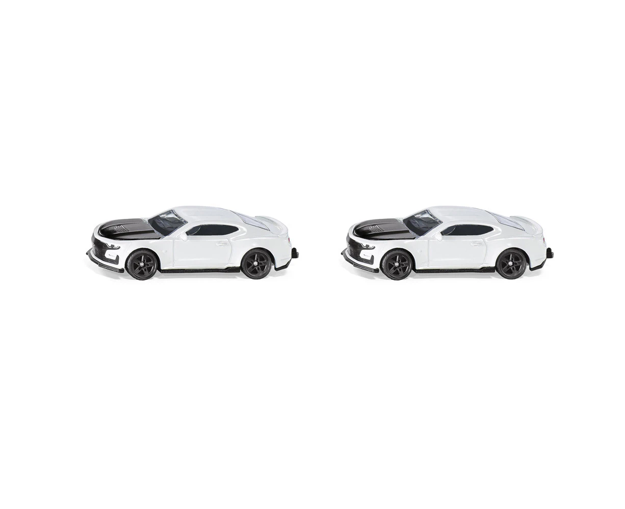 2x Siku Chevrolet Camaro Diecast Vehicle Kids/Children Collectable Toy WHT 3y+