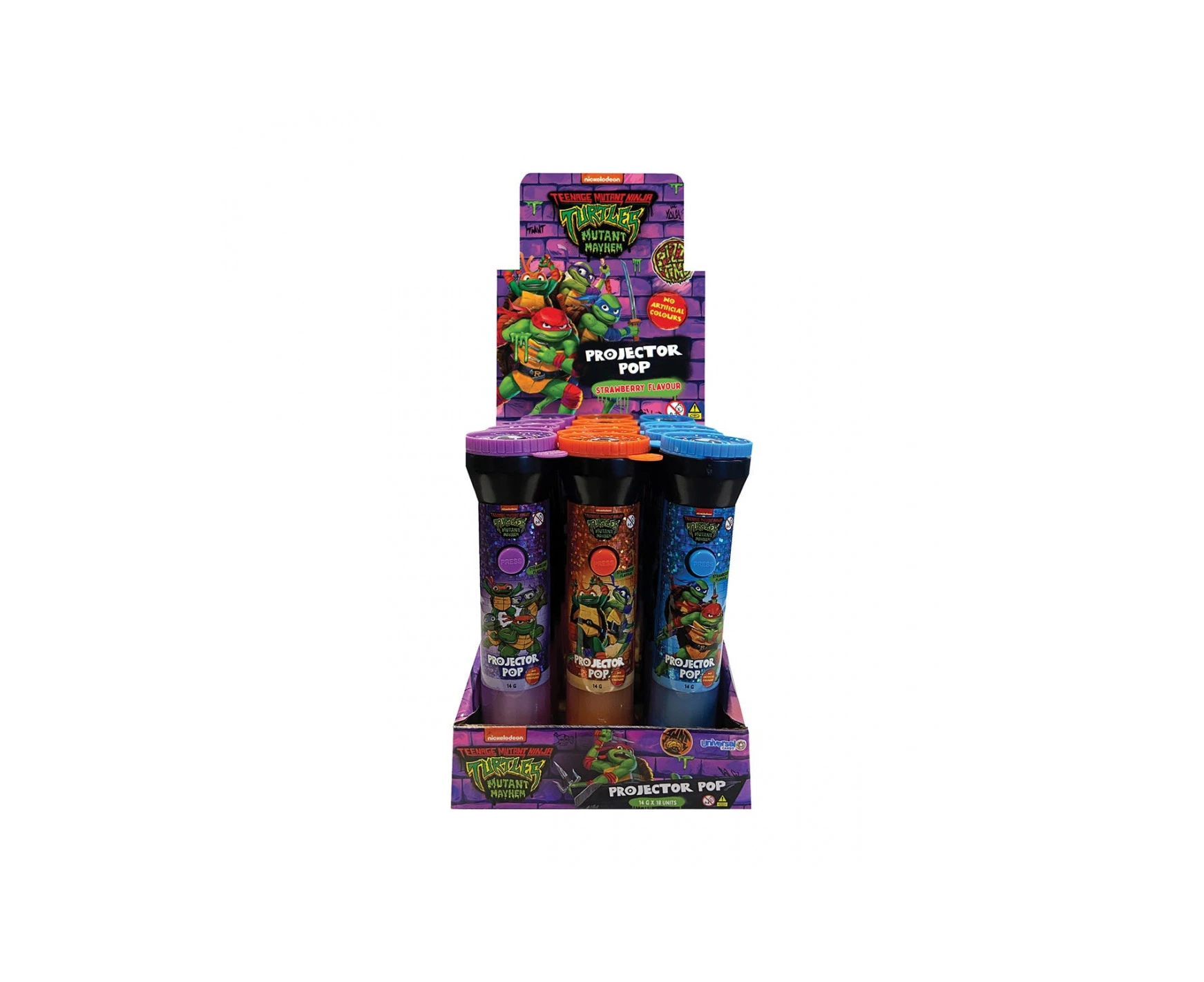 Teenage Mutant Ninja Turtles Projector Pop 14g x 18