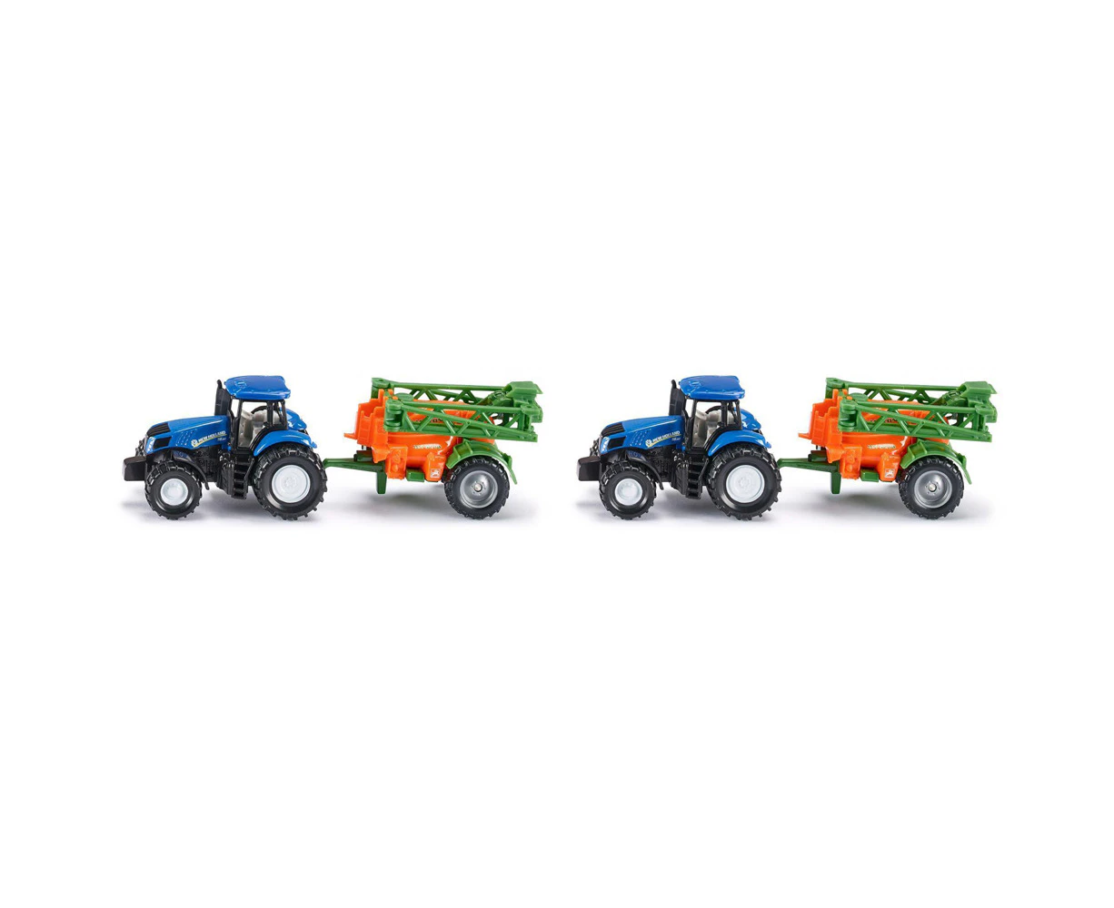 2x Siku 1668 New Holland & Amazone Tractor w/ Crop Sprayer Kids Toy Car 3y+