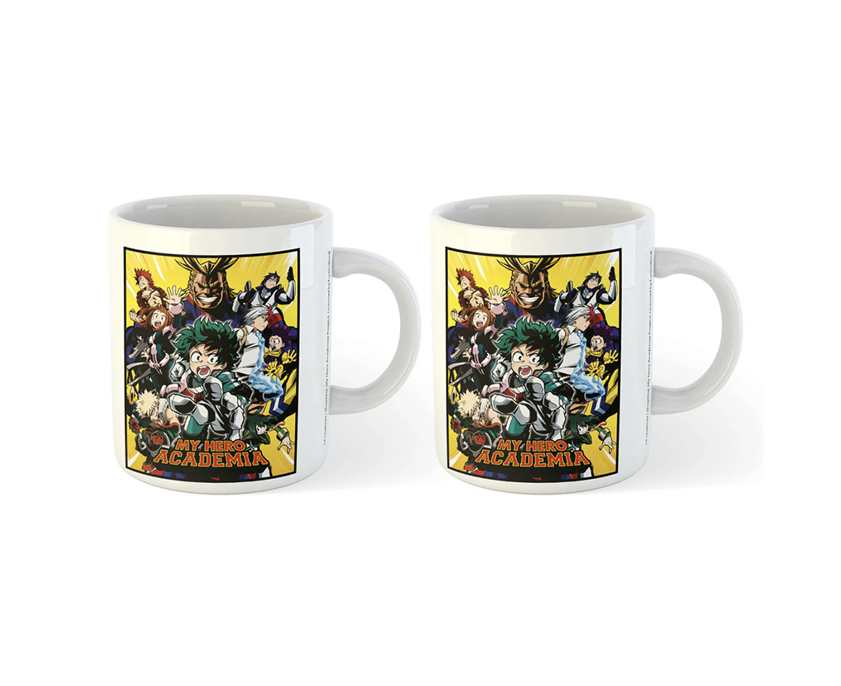 2x My Hero Academia Season 1 Anime Teens/Adult Themed TV Show Mug Set 300ml