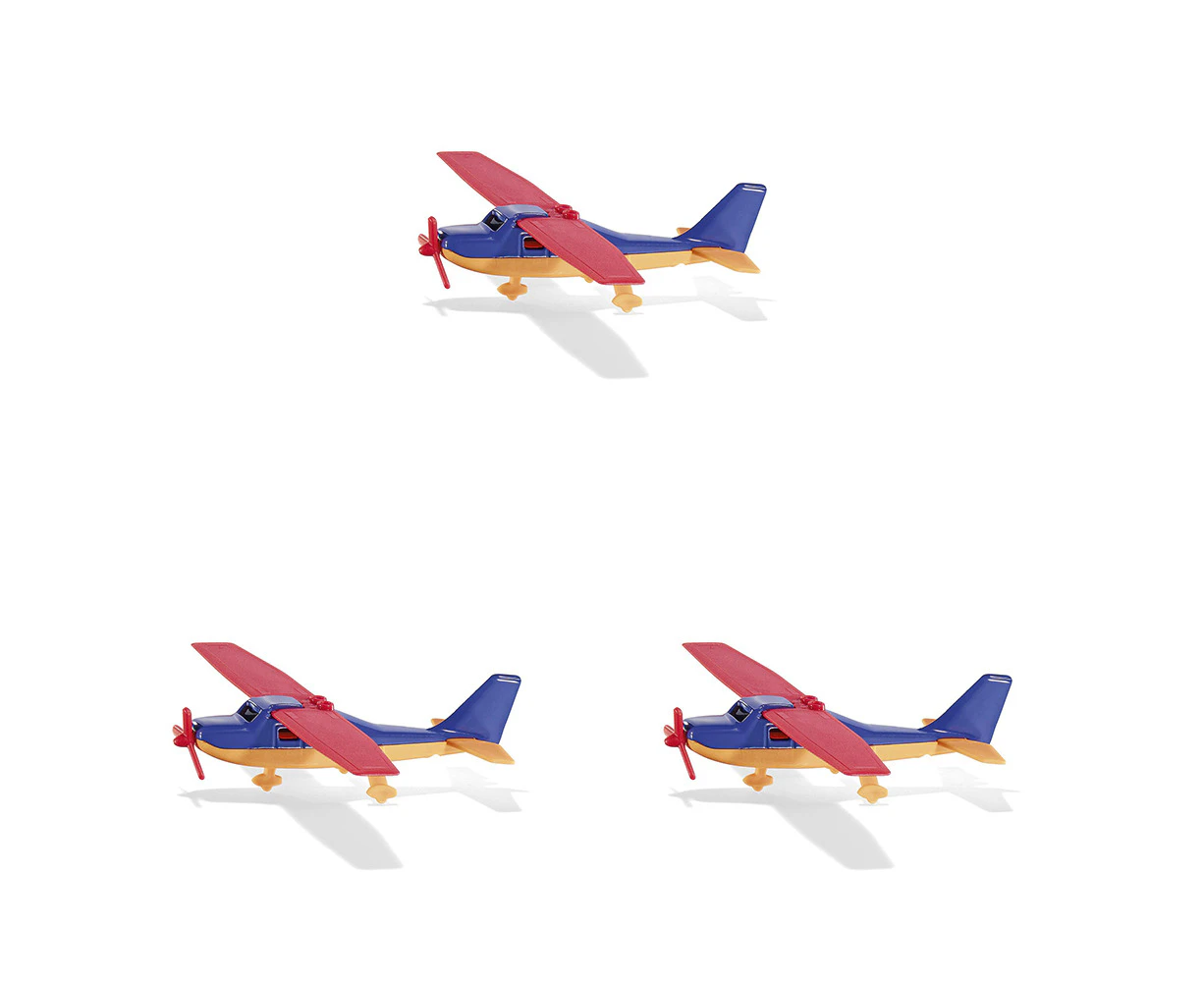 3x Siku Sports Aircraft Plane Diecast Vehicle Kids/Children Fun Play Toy 3y+