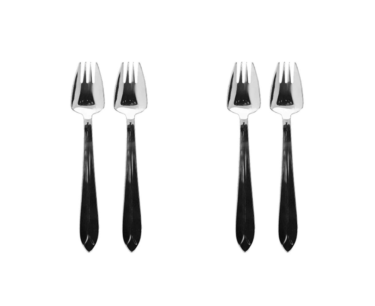 2x 2pc Splayd Original All-in-One 18cm SS Mirror Knife/Spork Utensil Set Silver