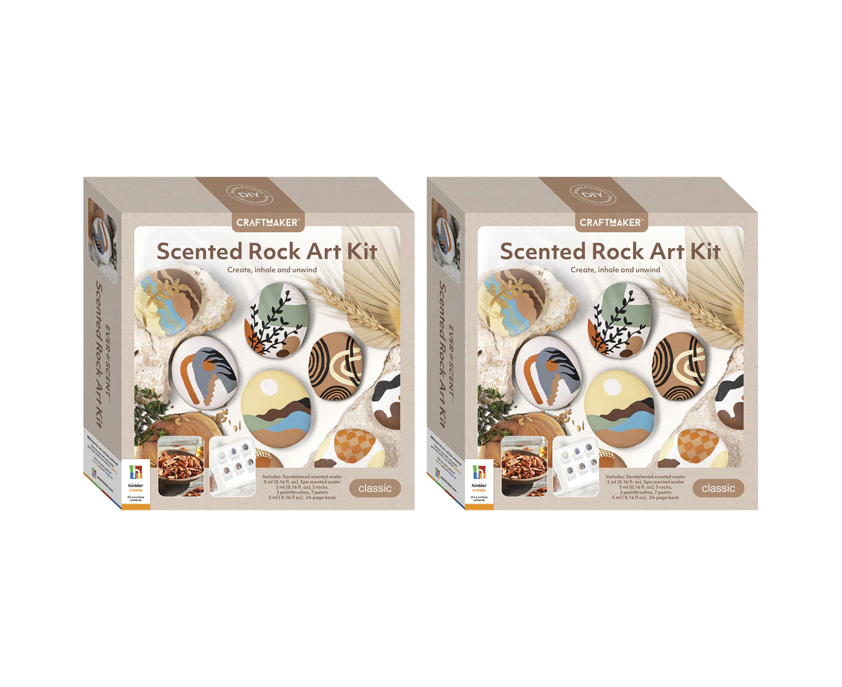 2x Craft Maker Scented Rock Art Kit Sensory Craft Activity Kit Hobby Project