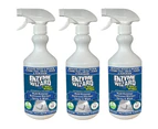 3x Enzyme Wizard Multipurposes Bathroom and kitchen Spray and Wipe 750ml Spray