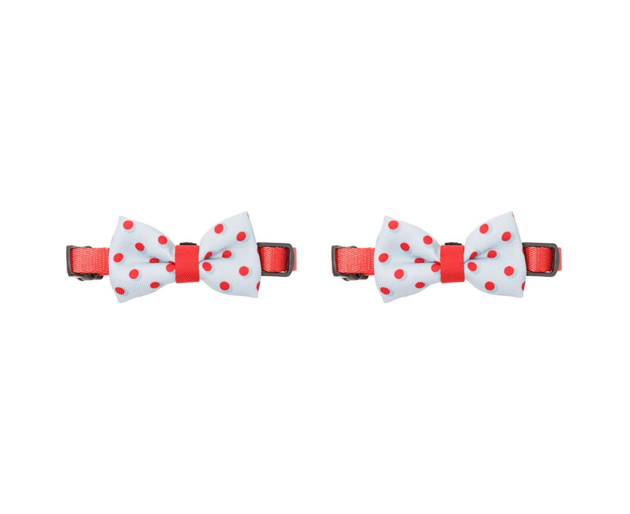 2x Pidan Adjustable 12cm Bow Tie Neck Collar Pet Cat/Kitten Necktie Accessory A5