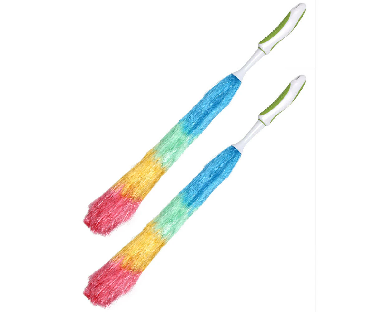 2x Sabco 59cm Grip Rainbow Duster Kitchen Cleaner Dust Cleaning Handheld Brush