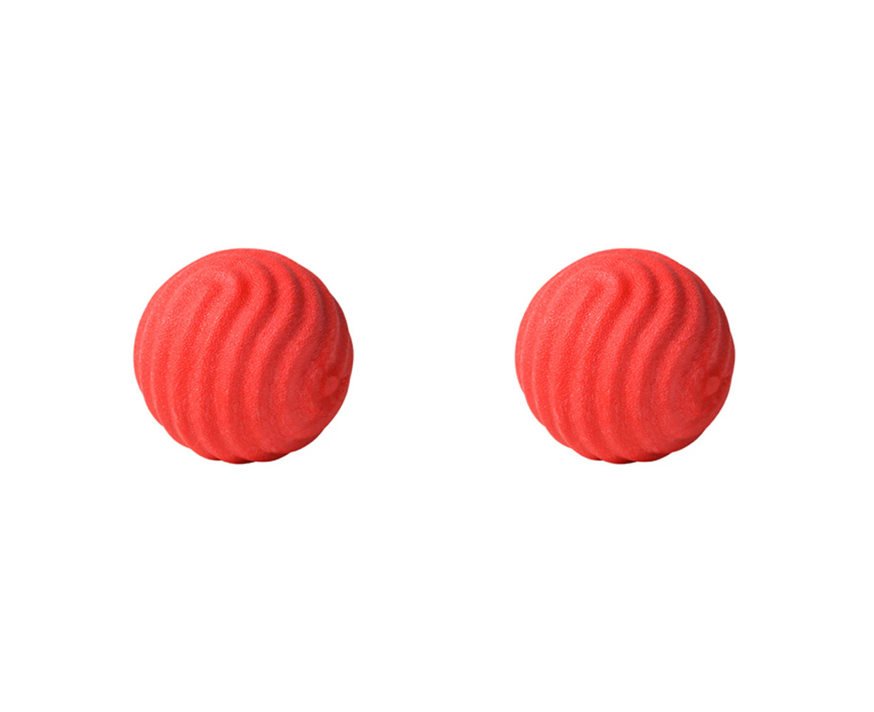 2x Pidan Wave Chew/Fetch Bouncing Ball Pet Dog/Puppy Interactive Play Toy Red