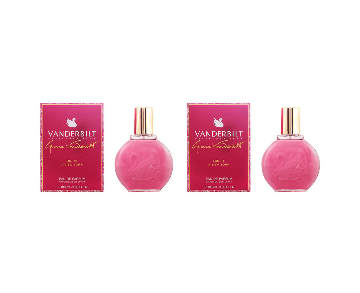 2x Gloria Vanderbilt Minuit 100ml Women Eau de Parfum Fragrance/Spray/Perfume