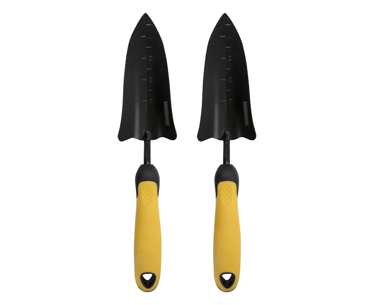 2x Gardenmaster Hand Bulb Trowel Soft Handle Transplanting/Re-Potting Plants