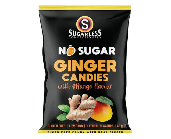 Ginger with Mango Flav Candies 60g