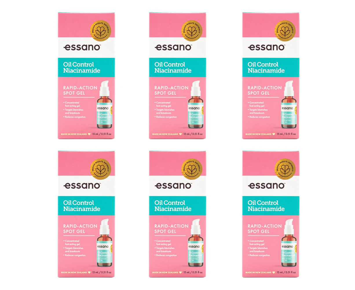 6x Essano Oil Control Niacinamide Rapid Action Spot Ance Gel Self Skin Care 15ml