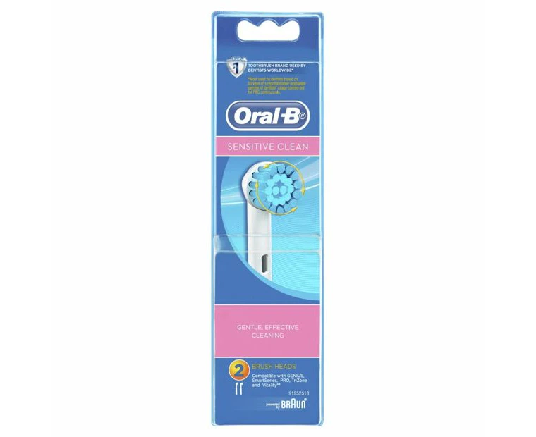 Oral-B Sensitive Clean Brush Heads - 2 Pack