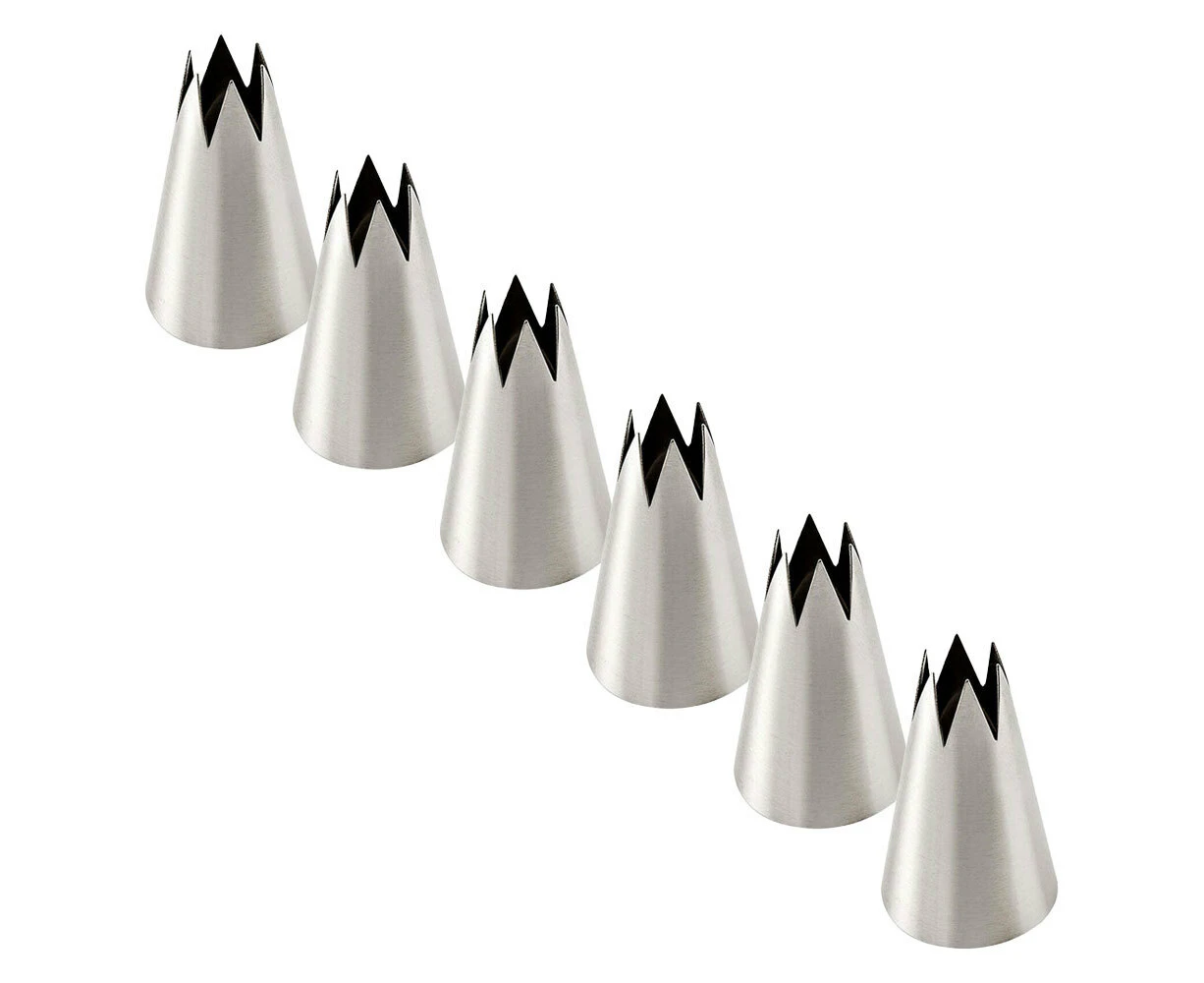 6PK Wiltshire Large Swirl Design Cake/Cupcake Decorating Baking Nozzle Tip